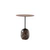 &TRADITION LATO TABLE LN8 ROUND WALNUT/EMPARADOR MARBLE