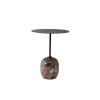 &TRADITION LATO TABLE LN8 ROUND WARM BLACK/EMPARADOR MARBLE