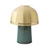 &TRADITION RAKU PORTABLE LAMP SH8 BLUE GREEN & BRASS
