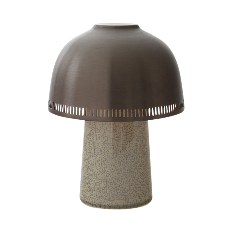 &TRADITION RAKU PORTABLE LAMP SH9 BEIGE GREY & BRONZE