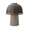 &TRADITION RAKU PORTABLE LAMP SH9 BEIGE GREY & BRONZE