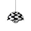 &TRADITION FLOWERPOT PENDANT VP2 BLACK & WHITE PATTERN