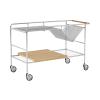 &TRADITION ALIMA TROLLEY NDS1 CHROME & LACQUERED OAK