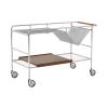 &TRADITION ALIMA TROLLEY NDS1 CHROME & LACQUERED WALNUT