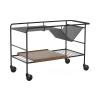 &TRADITION ALIMA TROLLEY NDS1 BLACK & LACQUERED WALNUT