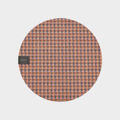 Chilewich(チルウィッチ)クレーン ラウンド プレイスマット ラズベリー