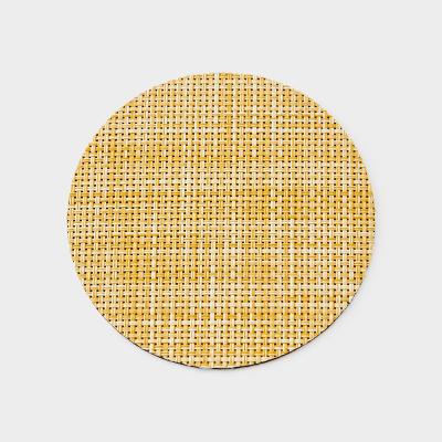 Chilewich（チルウィッチ）ミニ バスケットウィーブ コ－スタ－ オークル