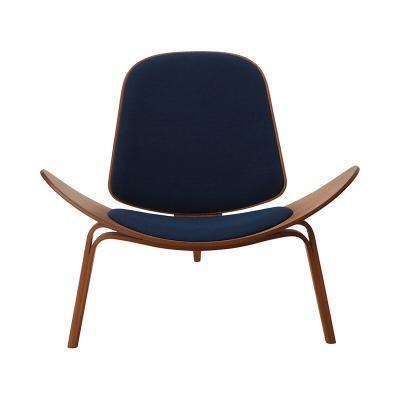 カール・ハンセン&サン CH07 シェルチェア ウォルナット オイル リミックス773 ダークブルー