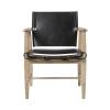 CARL HANSEN&SON(カール・ハンセン&サン)BM1106 ハンツマンチェア オーク ホワイトオイル レザー ブラック
