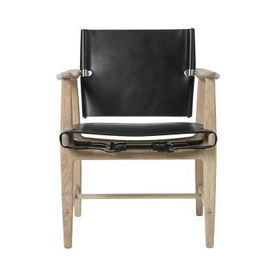CARL HANSEN&SON(カール・ハンセン&サン)BM1106 ハンツマンチェア オーク ホワイトオイル レザー ブラック