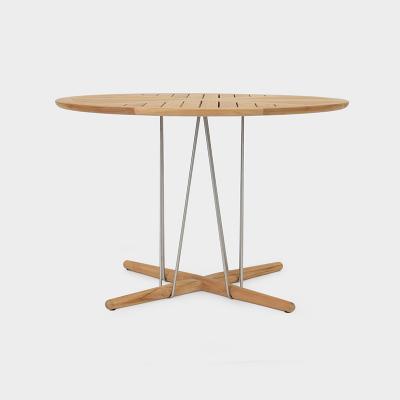 E022 EMBRACE DINING TABLE1100 TEAK