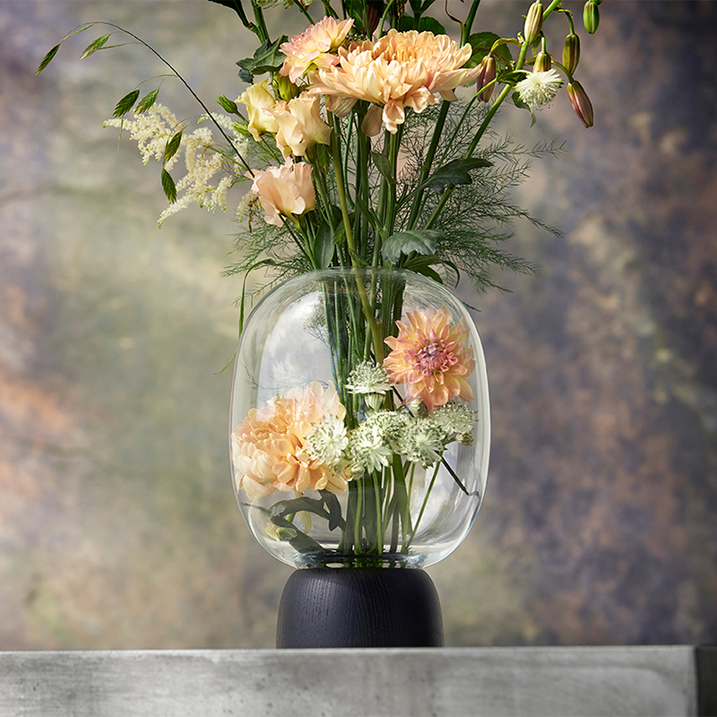 Porcini Black Ashclear Glass フラワーベース The Conran Shop コンランショップ The Conran Shop Porcini Black Ashclear Glass フラワーベース The Conran Shop コンランショップ The Conran Shop