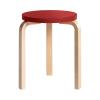ARTEK(アルテック)スツール60 レッドラッカー ナチュラルレッグ