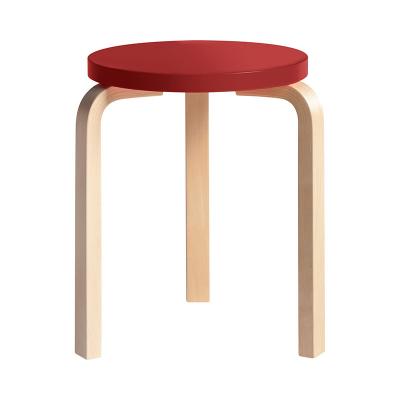 ARTEK(アルテック)スツール60 レッドラッカー ナチュラルレッグ