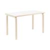 80A TABLE WHITE LAMINATE /NATURAL LEG