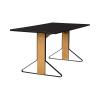 KAARI TABLE REB012 BLACK LAMINATE NATURAL OAK