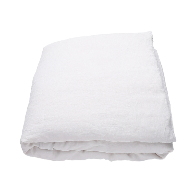 【シングルサイズ】 LinenMe(リネンミー)デュべカバー シングル ホワイト