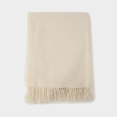 ALPACA SNOW THROW 130X180 WHITE
