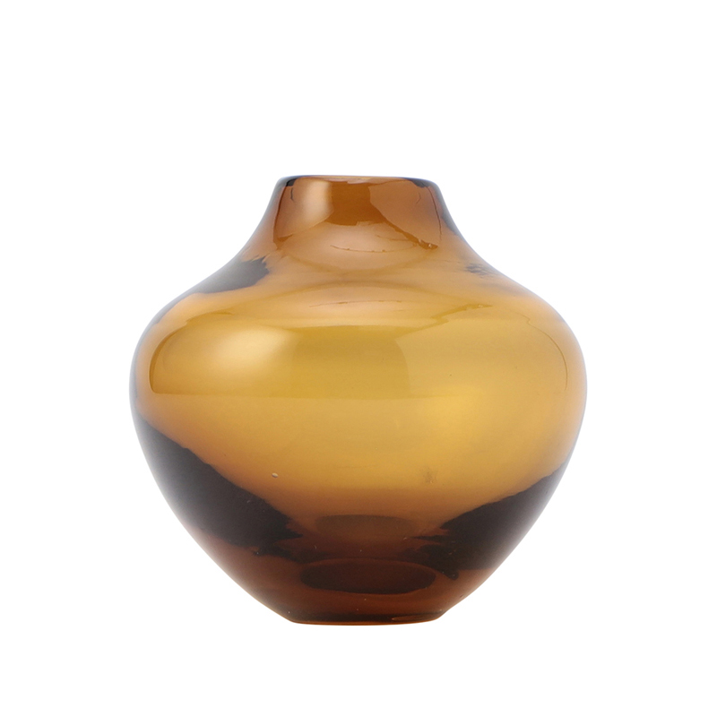 フルーテッド バッド ベース アンバー 10CM