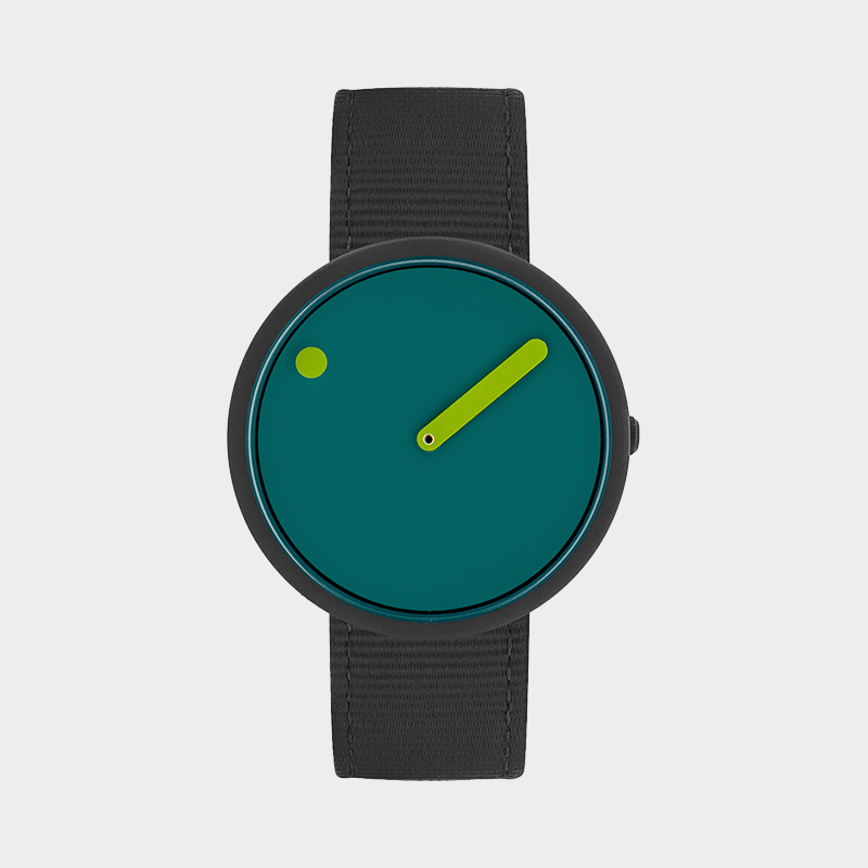 PICTO(ピクト)ウォッチ オーシャングリーン ダイアル マンタレイ ブラック リサイクルストラップ 40mm