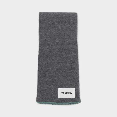 TEMBEA（テンベア）マフラー グレー/ウグイス