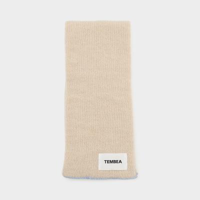 TEMBEA（テンベア）マフラー オートミール/サックスブルー