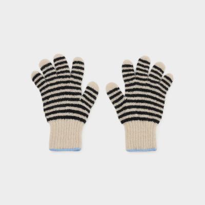 TEMBEA（テンベア）グンテ ボーダー オートミール×チャコール/サックスブルー　サイズ 【S】