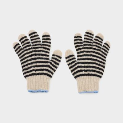 TEMBEA（テンベア）グンテ ボーダー オートミール×チャコール/サックスブルー　サイズ 【M】