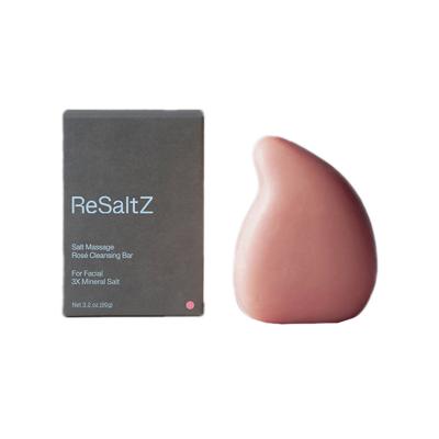 ReSaltZ（リソルツ）ソルトマッサージ ローズ クレンジングバー フェイシャル