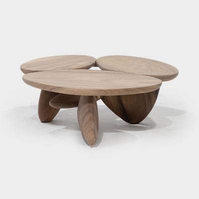 moonler(ムーンラー)ペブル ローテーブル ナチュラル ライト