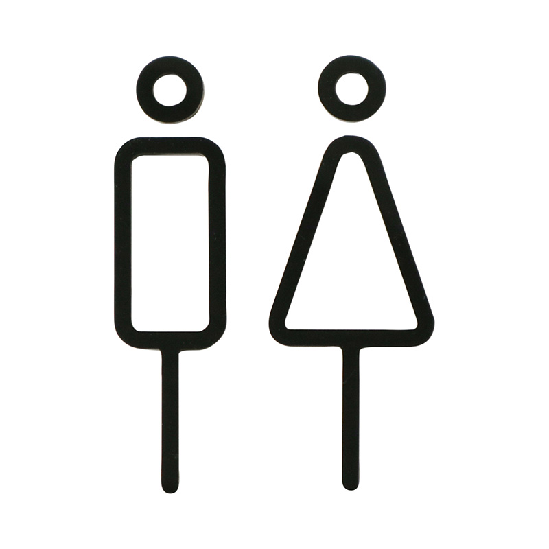 MOHEIM(モヘイム)サイン レストルーム/ブラック