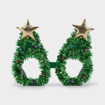 ティンセル クリスマス アクリル グラス オーナメント