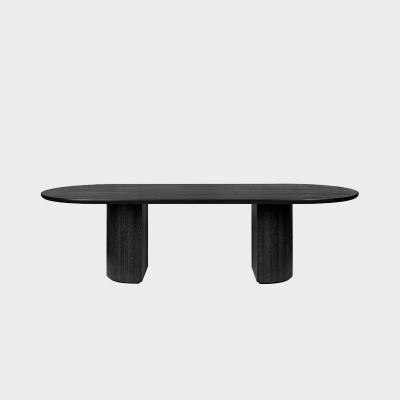 MOON DINING TABLE ELLIPTICAL 258X101 BK