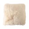 NEW ZEALAND SHEEPSKIN CUSHION 50x50 LINEN