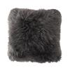 NEW ZEALAND SHEEPSKIN CUSHION 50x50 STEEL