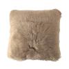 NEW ZEALAND SHEEPSKIN CUSHION 50x50 TAUPE