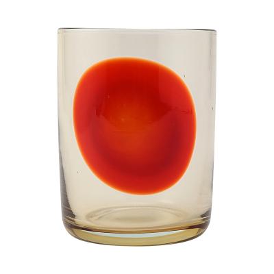 ドット タンブラー イエロー レッド