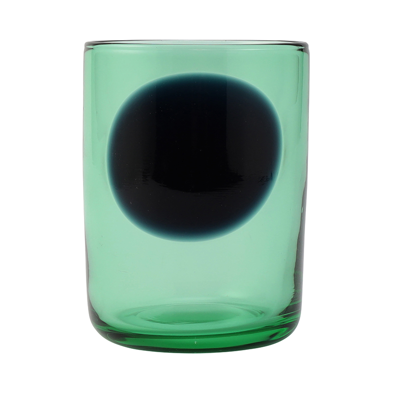 ドット タンブラー グリーン チャコールブルー