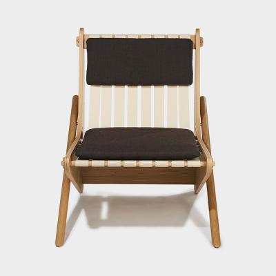 BOOMERANG CHAIR OAK/IVORY/BROWN