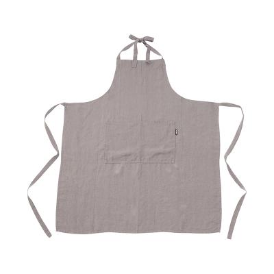 LinenMe(リネンミー)エプロン スチールグレー