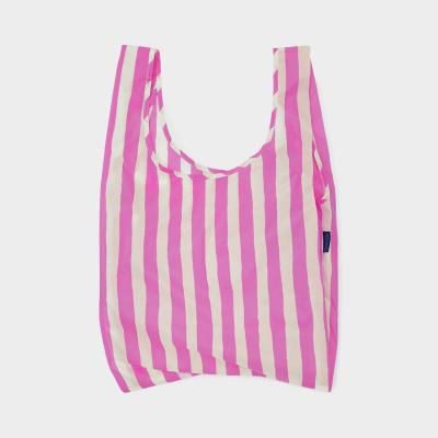 BAGGU（バグゥ）スタンダード バグゥ ピンク ペイント ストライプ