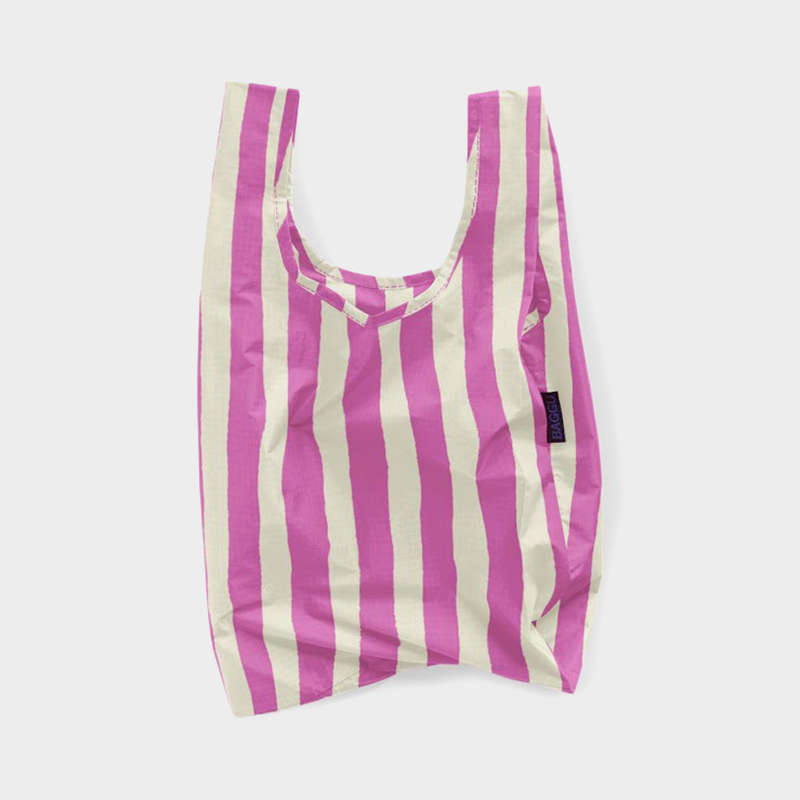 BAGGU(バグゥ)ベビー バグゥ ピンク ペイント ストライプ