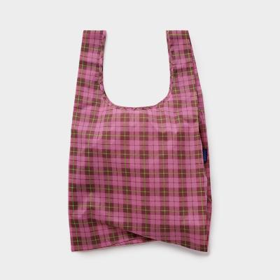 BAGGU（バグゥ）スタンダード バグゥ ピンク タータン