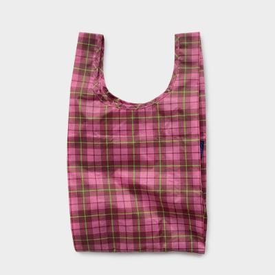 BAGGU（バグゥ）ベビー バグゥ ピンク タータン