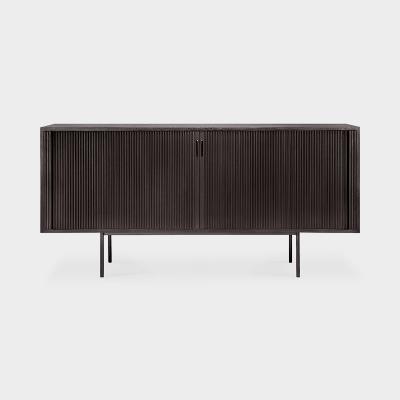 TEAK ROLLER MAX SIDEBOARD BLACK 2SDOORS