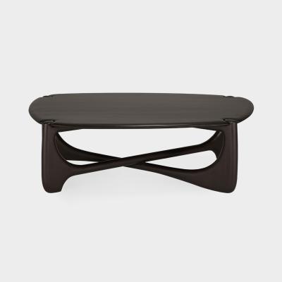 MAHOGANY PI COFFEE TABLE PEBBLE SHAPE