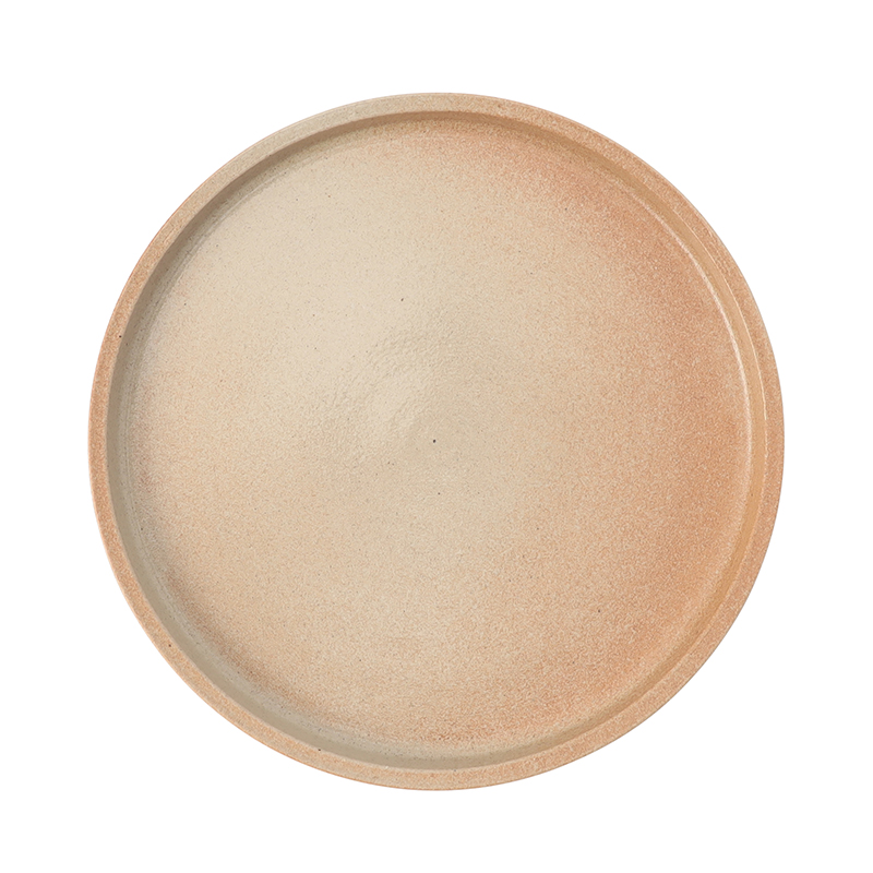 Hissan.pottery-R(ヒッサンポッタリー)再生陶器 平皿 26CM キャロット