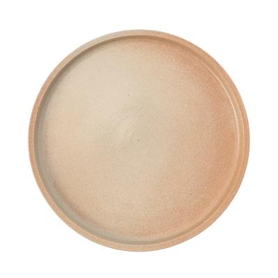 Hissan.pottery-R(ヒッサンポッタリー)再生陶器 平皿 26CM キャロット