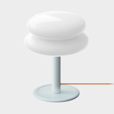 ILKW.(アイエルケーダブリュー)スノーマン 22 テーブルランプ/ホワイト&アイスブルー