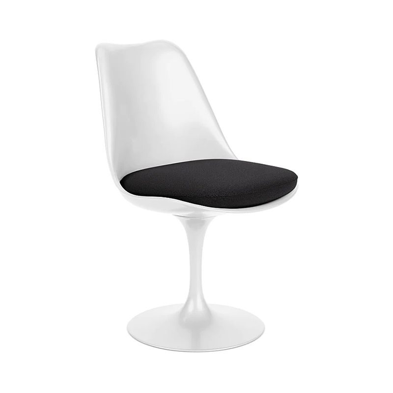 Knoll(ノル)TULIP ARMLESS CHAIR(チューリップ アームレスチェア)ホワイト トーナス ブラック